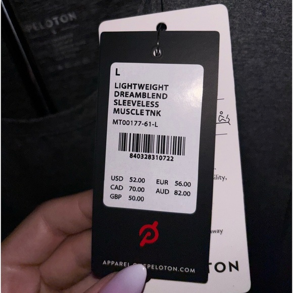 Peloton Men’s Lightweight Dreamblend Sleeveless Muscle Tank - Picture 6 of 7